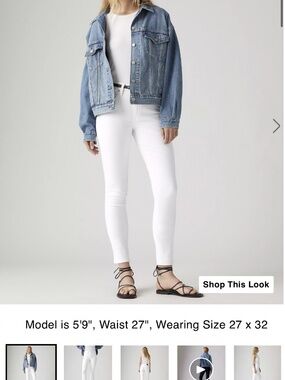 Levi’s 721 high rise skinny jeans